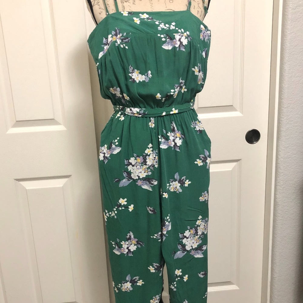 JAASE Floral Pants Romper Jumpsuit Boho Size S